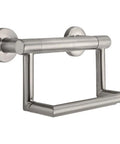 Contemporary Toilet Paper Holder With Assist Bar ADA Compliant Stainless Steel Grab Bar For Seniors Bath Safety