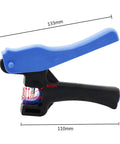 Amazon 2-in-1 drip irrigation hole punch tool, blue handle, black body, for 1/4 in tubing fittings