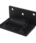 Top Shelf Heavy Duty 90 Degree Glass Door Hinges Engineered For 8 To 12Millimeter Frameless Shower Doors Rustproof Stainless Steel Bathroom Clips Offering Quiet Two Way Swing And Fast Hookup, black hinge detail.