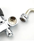 Close-up of Diving Tank Valve 250BAR For Underwater Adventures Gas Cylinder Valve with quick connect component.