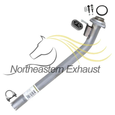 Exhaust Resonator Pipe and Muffler Kit for 2002 2003 2004 Honda CR-V 2.4L Stainless Steel 409 Grade with accessories shown.