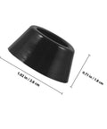 Single rubber pad from 20Pcs Rubber Furniture Leveling Pads With Stainless Steel Screws Non Slip Vibration Absorbing Feet For Hardwood Floors Protects Floors And Stabilizes Sofas Chairs Tables Cabinets And More, dimensions shown