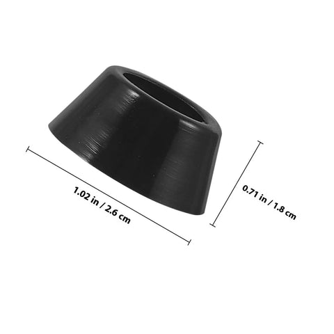 20pcs Black Rubber Furniture Leveling Feet Pads With Stainless Steel Screws, Non Slip Anti Skid Pads For Tables And Chairs