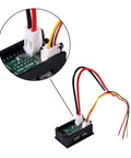 Wiring details of 2-Pack 0.28 Inch LED Voltmeter Ammeter Dual Display Digital Multimeter For DC Power 0 To 100V 10A With Red And Blue Readouts