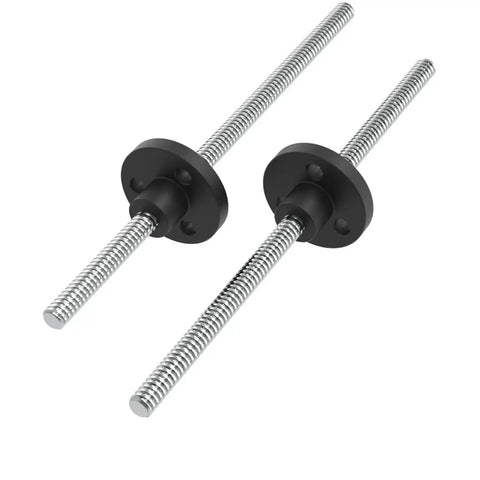 Tr3.5x0.609 Trapezoidal Lead Screw With Nylon Nut for 3D Printers, featuring 0.609mm pitch, 100mm length, 304 stainless steel