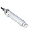 Front view of Mini Pneumatic Cylinder With 16mm Bore And 25mm Stroke, Double Acting Single Rod, Compact MAL16x25 model.