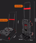 Compact Portable Flatbed Hand Truck Dolly For Home Moving And Hauling Of Luggage Boxes Groceries And More With Foldable Flatbed And Trolley Modes Lightweight Alloy Frame And Easy Lift Handle Hauls Like A Boss, tablet and cart mode
