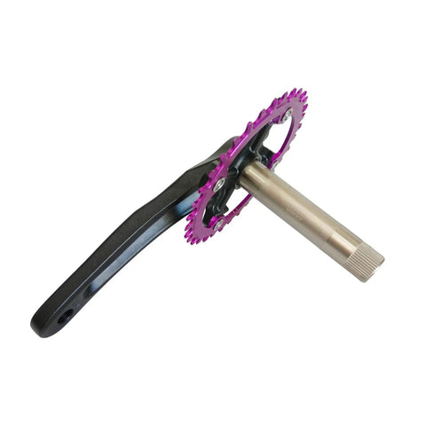 Hollow Integrated Mountain Bike Crank Set 104 BCD 34T 170mm Aluminum Alloy Narrow Wide Chainring With 74mm Bolt Spacing