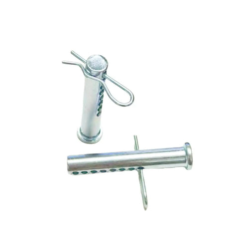 Adjustable Porous Clevis Pin Kit With Spring Steel 8 Hole Pin And R Clip, Galvanized Extended 7 16 Inch Diameter
