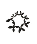 Beefed Up Black Carbon Steel External Retaining Ring Kit For Shafts M1.2 To M15, E Clip Circlips arranged in a circle