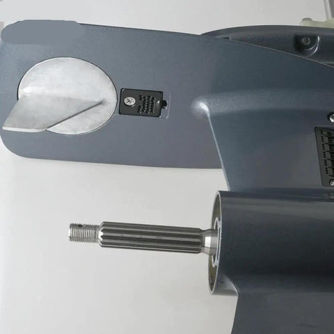 Heavy Duty Lower Unit Assembly With Long Drive Shaft For 40HP Outboard Engine Compatible With 40G And 40J Models showing detailed gear casing and shaft.