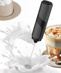 Handheld Milk Frother Cordless Electric Foam Maker With Stainless Steel Whisk Froths In 15 Seconds Quiet Drink Mixer For Coffee