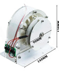 DIY High Efficiency Water Turbine Kit For Home Power Generation With Pelton Style Impact Wheel Buckets And Durable Acrylic Shell