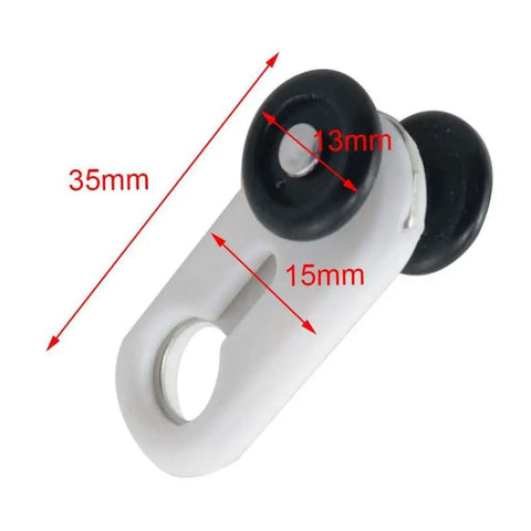 Heavy Duty Curtain Rail Pulley Wheels With Slick Dead Silent Glide Action For Quick Replacement On Track Systems, 35mm size.
