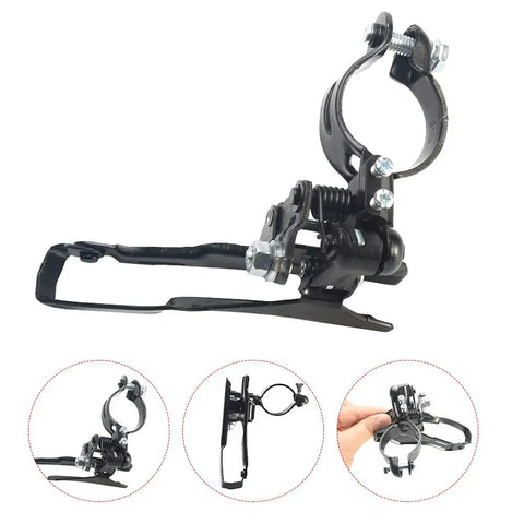 Universal Front Bicycle Derailleur For BMX Cruisers Electric Folding Hybrid And Mountain Bikes Heavy Duty Steel TZ 30 Replacement