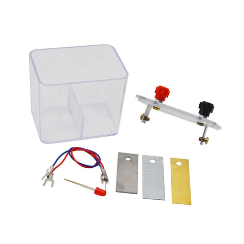 Hands On Galvanic Cells Experiment Kit For High School Science Classes STEM Education Easy To Use Lab Equipment with wires and plates