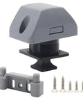 RV Push Button Cabinet Locks Latch For Motorhome Camper Yacht Doors And Drawers Gray Nylon And Stainless Steel Construction
