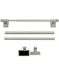 Adjustable Magnetic Rods For Metal Appliances Doors And Windows No Drill Easy Mount 9 To 28 Inch Extendable Towel Bar 2 Pack