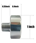 1 Inch Pressure Gauge Mini Micro Manometer 1 By 8NPT For Paintball PCP Airsoft Mountaineering And Diving 1500psi 6000psi Silver Finish