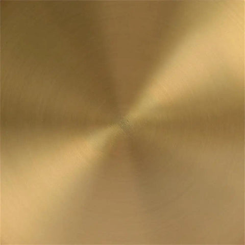 Close-up of brass finish detail on Tall Floor Lamp with Glass Mushroom Shade in Brass and White Milk Glass.