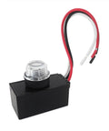 Outdoor Dusk To Dawn Photoelectric Sensor Switch 120 277V Auto On Off For LED Lighting with three wires and black casing