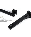 Premium Matte Black Shower System With Thermostatic Faucet Set Featuring Wall Mounted Rainfall Head And Handheld Sprayer Combo Height Adjustable Four Function Heads Thick Copper Valve For Sweet Bathroom Flex, brass spout with 180-degree rotation.