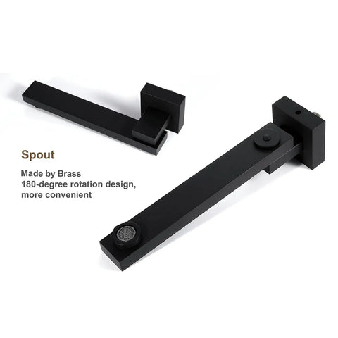 Badass Black Thermostatic Shower Set Wall Mounted With Rainfall Head And Handheld Mixer Combo Height Adjustable spout made of brass.