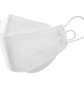 Large White KF94 Disposable Mask With 4 Layer Filter And 3D Design, Breathable Safety Respirator For Men And Women, side view