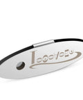 MTB Disc Brake Pad Alignment Tool For Easy Rotor Gap Adjustments, stainless steel, oval shape, side view