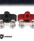 Junction Block Power Post Workhorse Insulated Terminal Stud For Battery Ring Terminals 5 Sixteenths Inch Red Black 2 Piece Kit