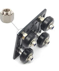 Durable Stainless Steel Hexagonal Eccentric Columns For 3D Printers And V Wheel Guides shown on a linear motion system