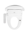 Electric Bidet Toilet Seat Elongated With Warm Water And Heated Seat 360 Degree Self Cleaning Nozzle Warm Air Dryer Three Temperature Levels Adjustable Nozzle Length Easy Installation Comfort Upgrade