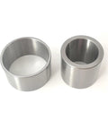 Heavy Duty Carbon Steel Sleeve Bearings 2 Pack Gcr15 Plain Bushings 40x45x17mm, showing two steel bushings for smooth rotating shafts.