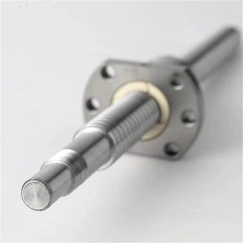 End Machined Ball Screw With Flange And Single Ball Nut For CNC And 3D Printer Linear Motion, Customizable Size SFU1204, 250mm Travel