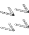 Heavy Duty Ball Bearing Door Hinges 4 Pack 360 Degree Swinging Hinge For Doors Stainless Steel Quiet Close Weatherproof Furniture Hardware Accessories Rounded Corner Design, four hinges