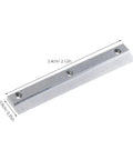 Two Pack Measuring Sliding Vernier Scale 54mm auxiliary scale, metal strip with drilled holes for calipers repairs and machining.