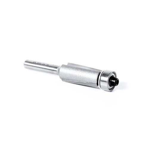 Carbide Tipped Dynabit Laminate Flush Trim Bit Half Inch Diameter One Inch Cutting Height Quarter Inch Shank Two And Five Eighths Inch Overall Length Down Shear For Ultra Smooth Finish Ideal For Laminate Edges And Trim Work