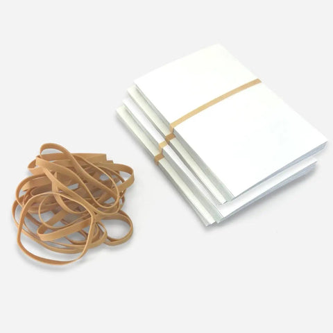 Thick Natural Crepe Rubber Bands Size 64 Three And A Half Inches By One Quarter Inch Bulk Box Of Eighty In A One Quarter Pound Box