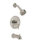 Eastport Bath and Shower Trim With Valve in Satin Nickel Finish No Fuss One Handle Control With Valve Included Pressure Balance Cartridge