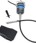 Pro Grade 1/4 Horsepower Flex Shaft Tool Kit with foot pedal control, flexible shaft, chuck key, and sheath for versatile tasks.