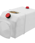 6 Quart Poly Power Unit Reservoir For Hydraulic Systems And Flat Bottom Polyethylene Fluid Tank For Dump Trucks Trailers RVs