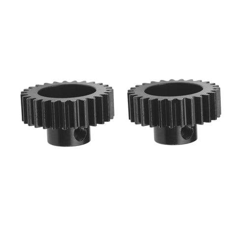 Two Pack Hard Steel Pinion Gears 27T 32P 0.8M 5mm Shaft CNC Machined Upgrade For UDR RC Car 5647 Replacement Parts