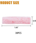 Waterproof Fire Starters 30 Pack With Five Minute Burn For Camping Emergency Fire Pits And Grills Non Toxic Long Lasting Burn All Weather Outdoor Campfire Starter product size with dimensions 1.60 inches by 0.40 inches in pink.