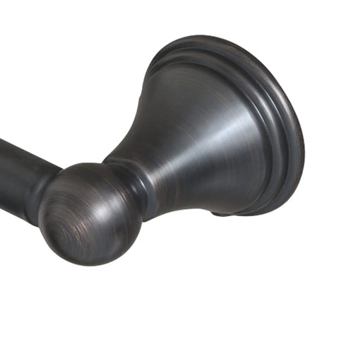 Close-up of Oil Rubbed Bronze Toilet Paper Spring Holder With Modern Style, wall mount detail, showing brushed finish and elegant design.