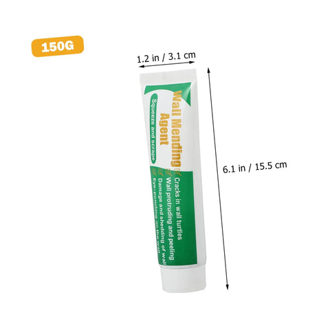 Two Pack Wall Repair Cream And Self Adhesive Paste For Cracks And Holes Pro Strength Wall Mending Agent in 150G Green Tube