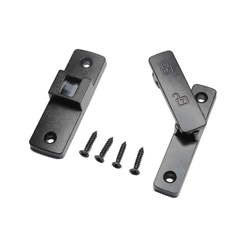 Heavy Duty Flip Latch Lock For Doors, Gates, Barns, Garages And Sheds 90/180 Degree Sliding And Swinging Bolt, Zinc Alloy, Black