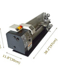 LGXEnzhuo WM210V Mini Metal Lathe 8 Inch Capacity Brushless Motor 1100 Watt Variable Speed Precision benchtop machine side view