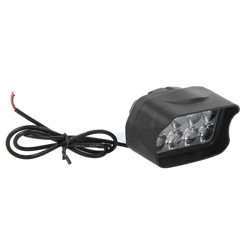 Ultra Bright Universal Headlight 12V To 100V LED Light for electric bikes, motorcycles, and trikes with clear lens and wiring