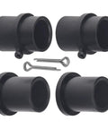 Flange Wheel Bushing Bearing Kit For Lawn Mower Repair Replaces 741-0990B 714-0162 components shown for installation.