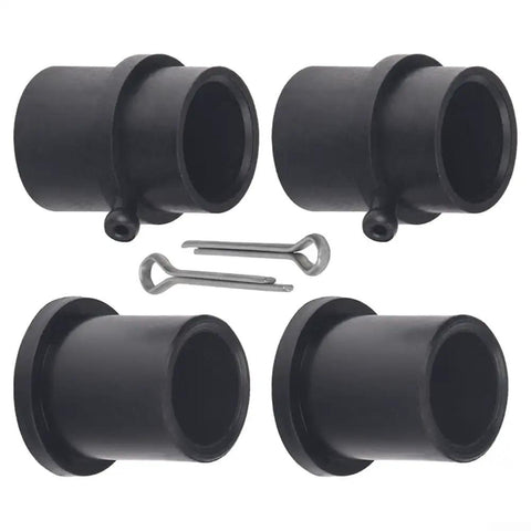 Flange Wheel Bushing Bearing Kit For Lawn Mower Repair Replaces 741-0990B 714-0162 components shown for installation.